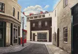 Sussex Place, London W2 Signed, also signed and titled on a label verso Oil on board 38 x 54cm Exhibited: Royal Academy, 1961 Condition report: Good condition by Muriel G. Lang, Oil on board, sold Jun 2017