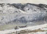 On the banks of Angara Oil by Viatcheslav A. Fedorov, Oil on board, sold Jun 2017