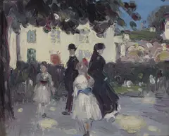 avenue de L by John Duncan Fergusson, 1906, Oil on panel, sold Jun 2017