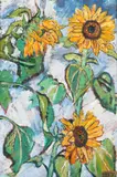 Sunflowers Signed Oil by John Bratby, Oil on canvas, sold Jun 2017