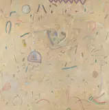 Abstract Signed on the stretcher verso Oil on canvas 121 x 121cm Provenance: Lots 273-323 The Collection of the late Betty Sutton (Betty Middleton-Sandford) by Alan Dyer, Oil on canvas, sold Jun 2017