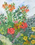 Lilies by Betty Middleton-Sandford, Oil on canvas, sold Jun 2017