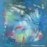 Water Dance Oil on canvas 45.5 x 45.5cm Provenance: David Messum, London, Autumn Exhibition, 1997, No by Philip Hicks, Oil on canvas, sold Jun 2017
