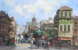 Monmartre, Paris Signed Oil on canvas 61 x 91.5cm Condition report: Unlined, good condition by Theodorus van Oorschot, Oil on canvas, sold Jun 2017