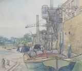 Phil by William Ratcliffe, Watercolour with pen and ink, sold Jun 2017