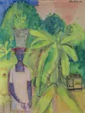 Native Girl Signed and dated 1950 Watercolour and bodycolour with pen by John Minton, 1950, Watercolour and bodycolour with pen and ink, sold Jun 2017