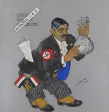 Verboten! Signed, inscribed N.Y by Arthur Szyk, 1942, Watercolour with bodycolour on silvered paper, sold Jun 2017