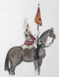 Untitled by Paul Maze, Watercolour over charcoal, sold Jun 2017