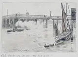 Old Battersea Bridge by Walter Greaves, Watercolour, sold Jun 2017