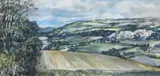 The Arun from Bury, Sussex Signed Watercolour 34 x 72cm Provenance: Sandford Gallery, London, Ref by Charles Bone, Watercolour, sold Jun 2017