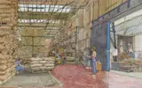The Coffee Warehouse by Ken Howard, Watercolour over pencil, sold Jun 2017