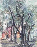 Umbria by Charles Cundall, Gouache on tracing paper, offered Jun 2017