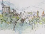 Views of Windsor A pair by Linda Kitson, pastel on paper, sold Jun 2017
