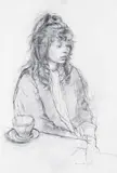 Portrait of Helen by Pamela Kay, pastel, offered Jun 2017