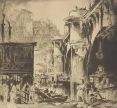 Untitled by Frank Brangwyn, Etching, offered Jun 2017