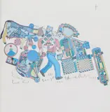 Tottenham Court Road Underground Station design by Eduardo Paolozzi, 1987, Screenprint, unframed, sold Jun 2017