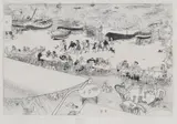 Sunday Carnival Signed and titled Etching by Anthony Gross, Etching, artist’s proof from an edition of, sold Jun 2017