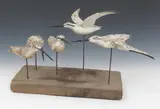 Sanderlings Five birds on a stand by Guy Taplin, sculpture, sold Jun 2017