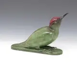 Green woodpecker by Geoffrey Dashwood, bronze, sold Jun 2017