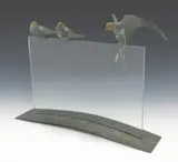 2002 Signed by Simon Gudgeon, Bronze and glass, sold Jun 2017