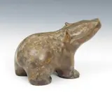 Badger cub by Anita Mandl, Patinated bronze, sold Jun 2017