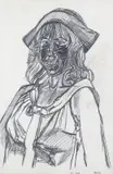 Nell Dunn by John Bratby, Pencil, sold Jun 2017