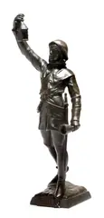 The base titled 'LE by Eugène Marioton, bronze, offered Apr 2017