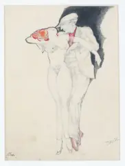 Danse by Armand Bouten, pencil and watercolour on paper, sold Mar 2017