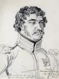 Portrait of the Cossack Tamorfait Carnborlof Signed by James Ward, Pencil, inscribed in ink, sold Mar 2017