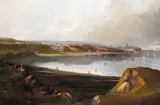 A panoramic view of Scarborough Oil on canvas 84 x 123cm; 33 x 48½in Painted circa 1840 Provenance: Henry Ruth Fine Arts, Kansas City by William Collingwood Smith, Oil on canvas, sold Mar 2017