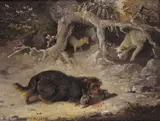 Caught in the snow Signed and inscribed Windsor Oil on canvas laid on panel 18 x 23cm; 7 x 9in General condition report Good condition by Edmund Bristow, Oil on canvas laid on panel, offered Mar 2017