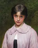 A young beauty Signed with a monogram Oil on canvas 53 x 43cm; 21 x 17in General condition report Unlined, good condition by Charles Sillem Lidderdale, Oil on canvas, sold Mar 2017