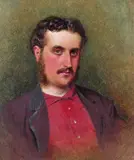 Self portrait Signed and dated 1862 Oil by George Elgar Hicks, 1862, Oil on board, offered Mar 2017