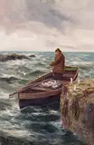 Fisherman returning to port Signed with initials and dated 1913 by Charles Napier Hemy, 1913, Oil on canvas, offered Mar 2017