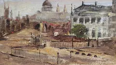 Untitled by William White Warren, Oil on paper, sold Mar 2017
