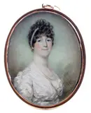 Portrait miniature of a lady by Charles Jagger, watercolor, sold Mar 2017