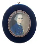 Portrait miniature of a gentleman by James Scouler, watercolor, sold Mar 2017