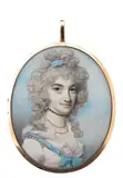 Portrait miniature of Lady Susan Westmorland by George Engleheart, watercolor, sold Mar 2017