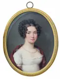 Portrait miniature of Ida by Wilhelm Unger, 1816, watercolor, offered Mar 2017