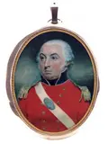 Portrait miniature of General Atkinson of the 2nd Royal by Andrew Robertson, watercolor, offered Mar 2017