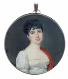 Portrait miniature of a young lady by Jeanne-Philiberte Ledoux, 1808, watercolor, offered Mar 2017