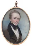 Portrait miniature of a gentleman by Andrew Robertson, 1826, watercolor, offered Mar 2017