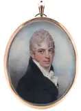 Portrait miniature of the Reverend William Whiteside by William Wood, Wood, sold Mar 2017