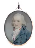 Portrait miniature of a gentleman by Samuel Shelley, watercolor, offered Mar 2017
