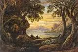 Evening by John Varley O.W.S., Watercolour with gum arabic, sold Mar 2017