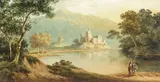 Fishermen on the bend of a river by John Warwick Smith, Watercolour, sold Mar 2017