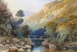 Bridge near Watersmeet Devon Signed by William Collingwood Smith, Watercolour, sold Mar 2017