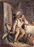 The ring Signed and dated 1841 Watercolour 29 by Edward Henry Corbould, 1841, Watercolour, offered Mar 2017