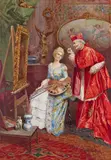 The Cardinal~s portrait Signed and inscribed Roma Watercolour 55 x 37cm; 21½ x 14½in Provenance: Private Collection, Somerset by Luigi Cicercia, Watercolour, sold Mar 2017