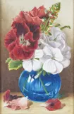 Still lifes of flowers in vases A pair by Mary Elizabeth Duffield, watercolour, offered Mar 2017